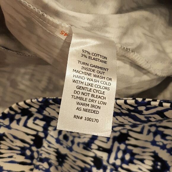 Kenar White Shorts with Blue Print - Picture 10 of 11